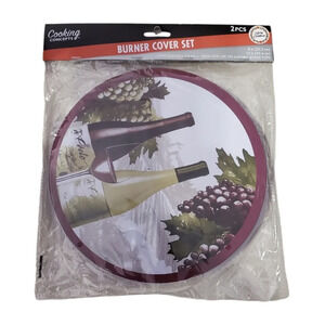 Cooking Concepts Stove Burner Cover Set 2 Home Kitchen 8" & 10"